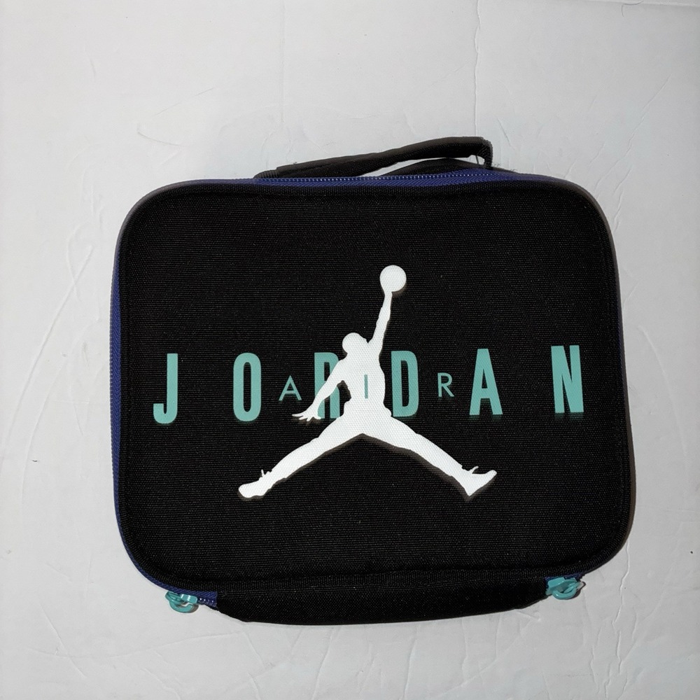 Jordan Air Launch Green With Purple Accent Lunch Tote Useable Collectable